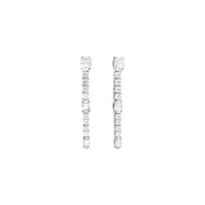 Diamonfire Luxusní stříbrné náušnice E6052