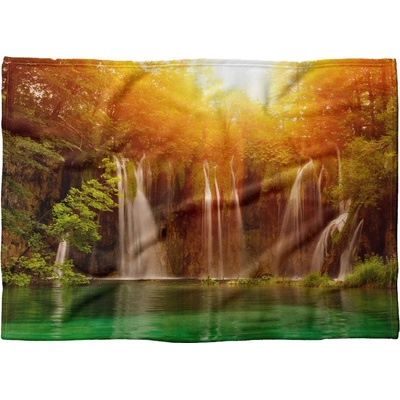 Impar fleece deka Vodopády Podšití beránkem NE 200x140