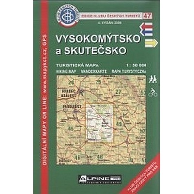 Vysokomýtsko a Skutečsko mapa 1:50 000 č. 47