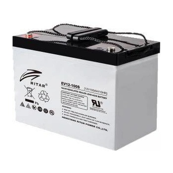 Ritar power Оловна гелова батерия RITAR (EV12-100S), 12V/100Ah - 306/168/211 mm, RITAR-EV12-100S