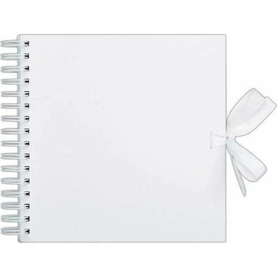 Album na scrapbooking 20,5x20,5, biely so stuhou, 84 strán