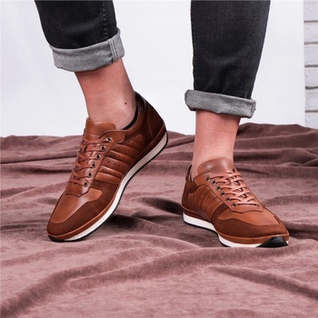 Ducavelli Мъжки обувки от естествена кожа - Светлокафяви #326808 (326808_Кафяво)