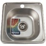 Mixxus Z3838-06-160D (decor) кухненска мивка от неръждаема стомана (8564) Мивка за вграждане