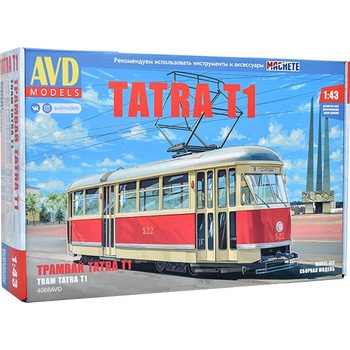 AVD Stavebnice Tatra T1 tramvaj 1:43