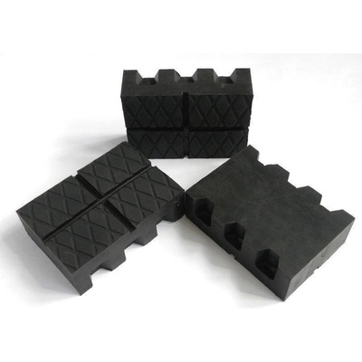 10.165 Gumová podložka pre automobilové zdviháky 155 x 111 x 50 mm, štvorcová - Ferdus 10.165