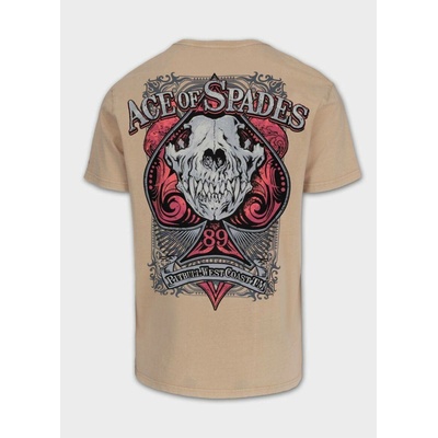 PitBull West Coast triko Ace Of Spades 190 Denim Washed pískové