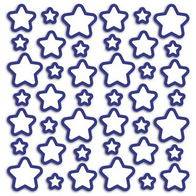 Crearreda Samolepicí dekorace FM M Glow Star 54506 Svítící hvězdy 1 arch, rozměry 31x31 cm