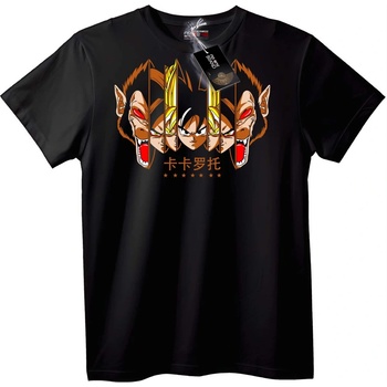 NOONEBRAND Тениска Goku Трансформация Аниме - 2XL, Black