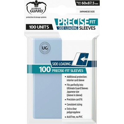 Ultimate Guard Precise-Fit Japanese Size Side-Loading Obaly Transparent