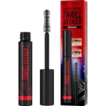 Rimmel London Wonder Volume Thrill Seeker objemová a prodlužující řasenka Pitch Black 8 ml