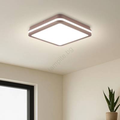 Brilagi -LED Външно таванно осветително тяло BENE LED/24W/230V 26x26 cm кафяво IP54 (BG3864)