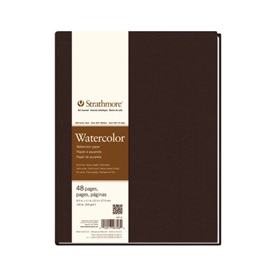 Strathmore Akvarelový skicár v pevnej väzbe 21,6 x 27,9 cm A4 300g 48 listov