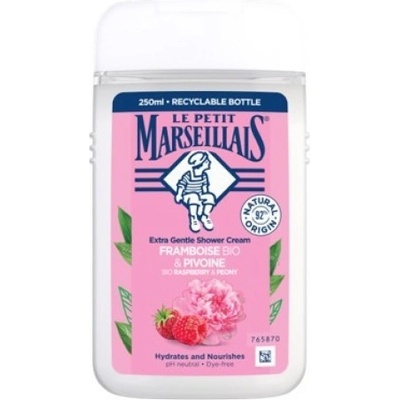 Le Petit Marseillais Extra Gentle Shower Cream Organic Raspberry & Peony sprchový krém 250 ml pre ženy