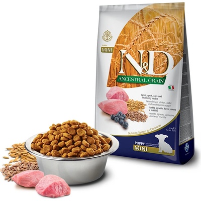 N&D Dog AG Puppy Mini Lamb spelt Oast & Blueberry 2,5 kg