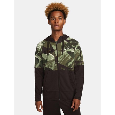 Nike Суитшърт m nk df flc hd fz camo