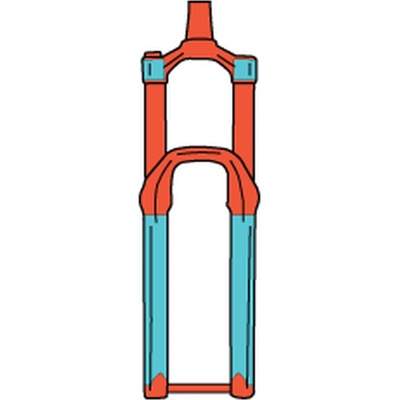 Ochranné samolepky Covered Protection - Fork Kit - Gloss uni