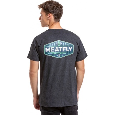 Meatfly pánské tričko Lampy Charcoal Heather šedá