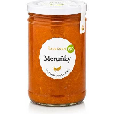 Šafránka BIO džem Meruňky se sníženým obsahem cukru 1200 g Meruňky