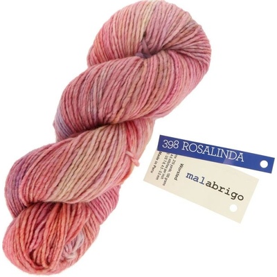 Malabrigo Worsted Rosalinda 398 melírovaná ružová