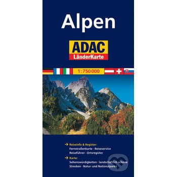 Alpy mapa 1:750T ADAC