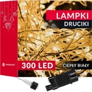SPRINGOS LED reťaz Nano Ježko 3m 300LED 8 funkcií IP44 teplá biela