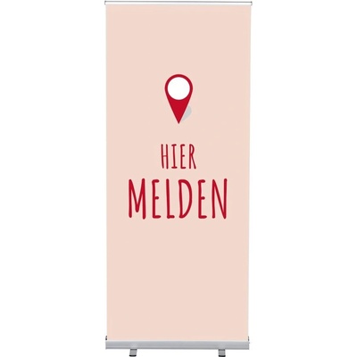 Jansen Display Set Roll-baneru Budget s vytištěným motivem, Přihlášení, červený, holandsky, 870 x 2080 mm – Hledejceny.cz