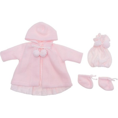 Asi Dolls Дрехи за кукла Asi Dolls - Лея, розово палто, шапка и терлички, 46 cm (3181620)