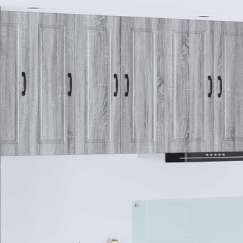 vidaXL Стенен шкаф PORTO 2 pcs Сив Сонома 30 x 31 x 80 см (885368)
