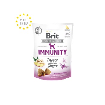 Brit Care Dog Functional Snack Immunity Insect - лакомство за имунитет с джинджифил 150 гр