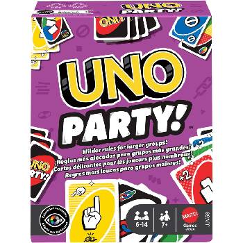 Mattel Карти за игра UNO Party (обновена версия) (JJV58)