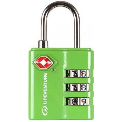 Zámek LIFESYSTEMS TSA COMBI LOCK GREEN