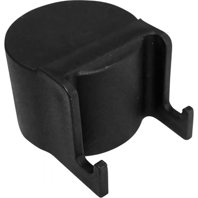Čepička sloupku Ø 48 mm s háčky na čele, černá