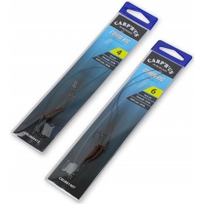 Carp´R´Us Hotový Náväzec Combi Rig Stifflink 50lb Smooth Braid 25 lb veľ.4 16,5 cm 2 ks