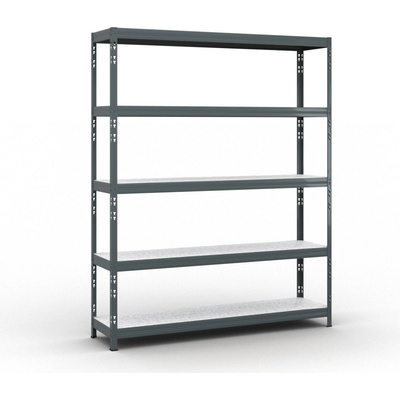 B2B Partner Policový regál 1966x1600x400 mm, nosnost 350kg 540031