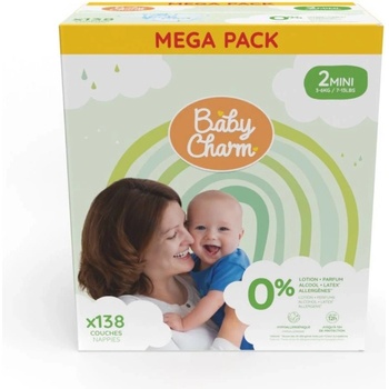 Baby Charm Super Dry Flex 2 Mini 4-8 kg 138 ks