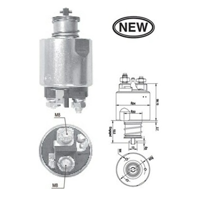 Elektromagnetický spínač pre żtartér MAGNETI MARELLI 940113050552