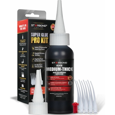 Starbond Black Medium-Thick KBL-500 vteřinové lepidlo 59 ml