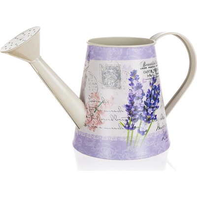 HOME DECOR Kanvička plechová LAVENDER 28,5 x 13 x 13,5 cm