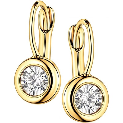 Zlaton Náušnice žluté zlato s kamenem visací 1.2cm 1.55g 000022006226