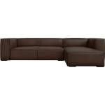 Windsor & Co Ъглов диван от тъмнокафява кожа (десен ъгъл) Madame - Windsor & Co Sofas (WIN_RC_71_F1_MADAME6)