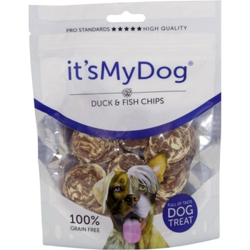 It's My Dog It`s My Dog - Лакомство за кучета, вкусен чипс с патешко и риба, 85 гр