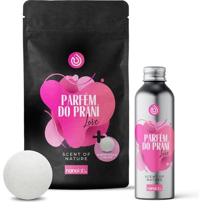 Nanolab parfém do praní i sušičky Love 300 ml + vlněná koule