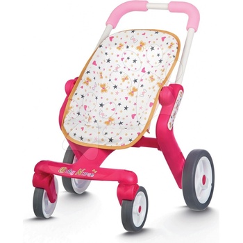 Smoby s otočnými kolieskami Baby Nurse ružovo-biely