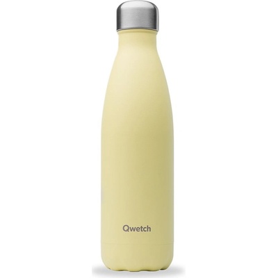 Qwetch nerezová termoláhev Pastel Citron Givré 500 ml