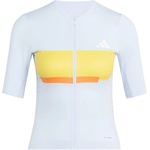 adidas Дамска фланелка с къс ръкав за колоездене adidas Women's Tempo Jersey Neo Cycling jersey - Crystal Sky (156-2922-0114)