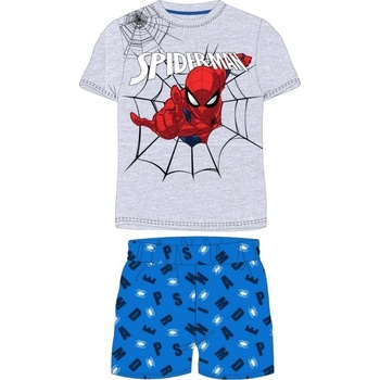 E plus M chlapčenské pyžamo Spiderman šedé