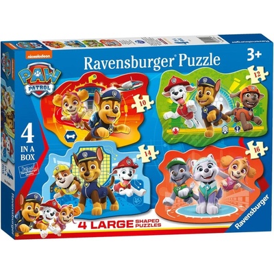 RAVENSBURGER Tlapková patrola 4v1 10,12,14,16 dílků