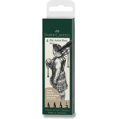 Faber-Castell Pitt Artist Pen Col. 199 4 ks