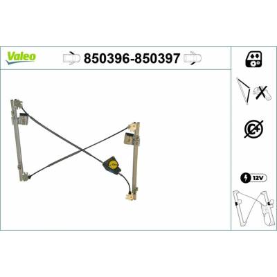 Mechanizmus zdvíhania okna VALEO 850396