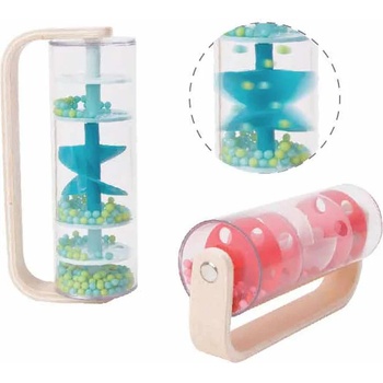 Classic World Дървена играчка - дъжд от сини топчета (cw40528)